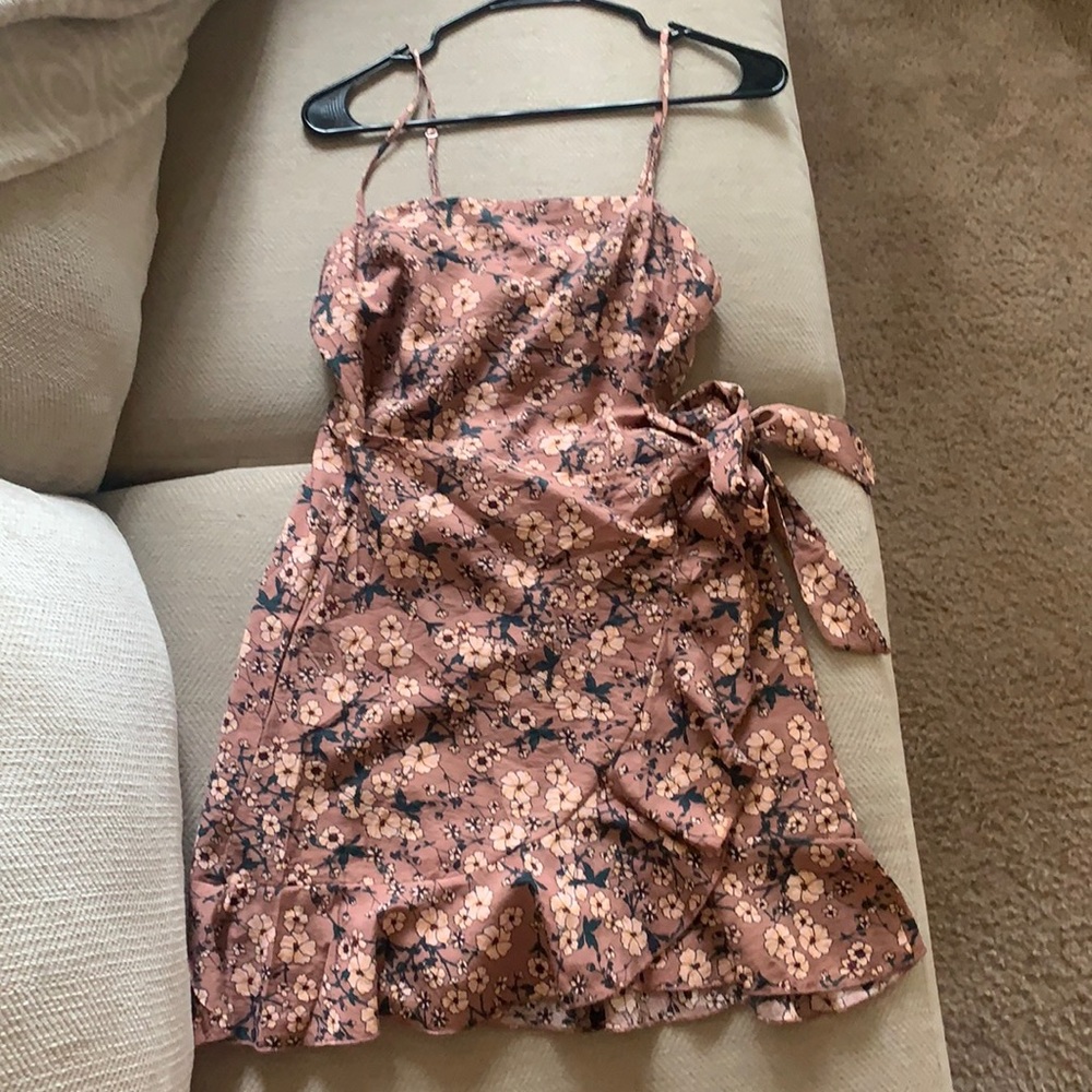 Floral wrap dress